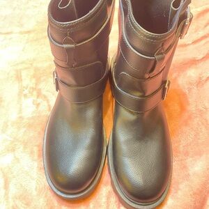 H&M Black Buckle Ankle Boots